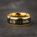 8MM Meteorit Wolframring für Herren Modeschmuck