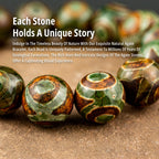14mm Natural Stone Agate Beaded Bracelet Handmade.