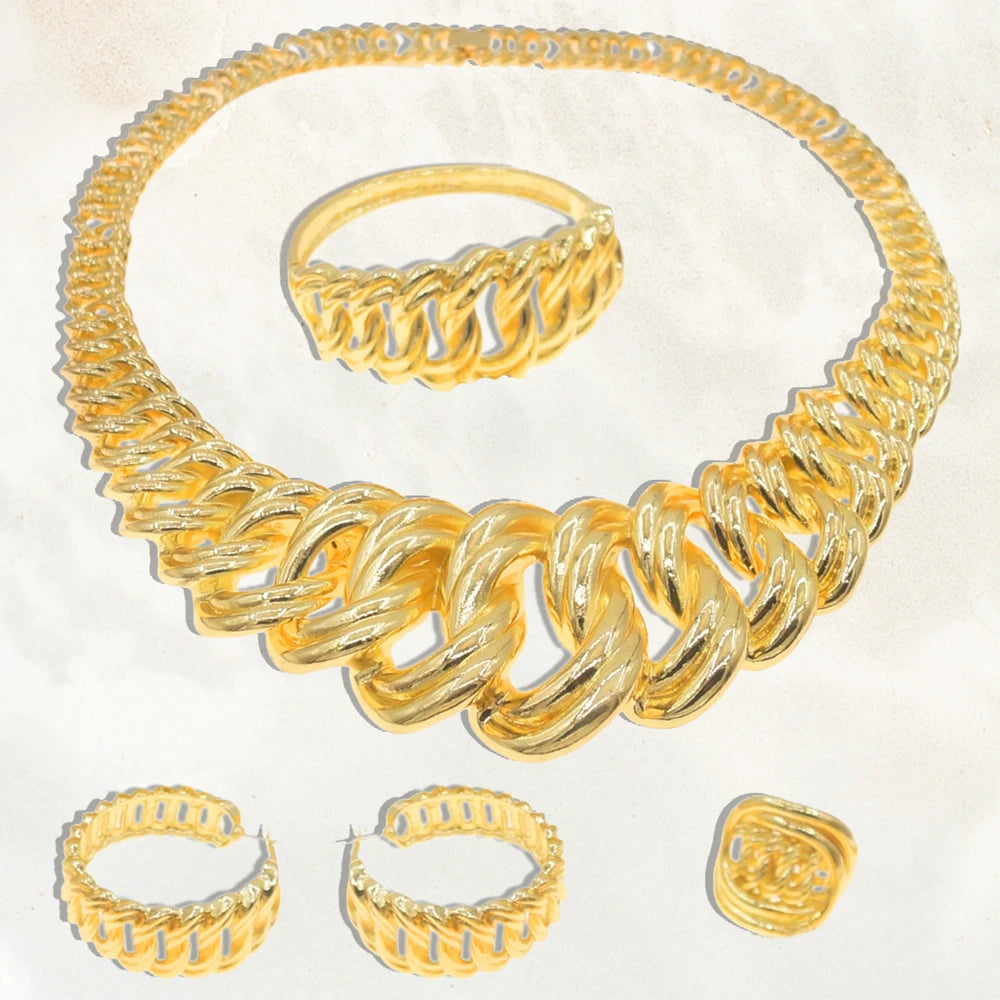 Fashion Woman Necklace Jewelry Set Electric Italy.