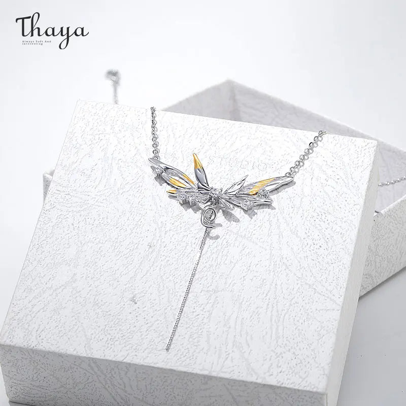 Thaya Unique Butterfly Design Pendant Women