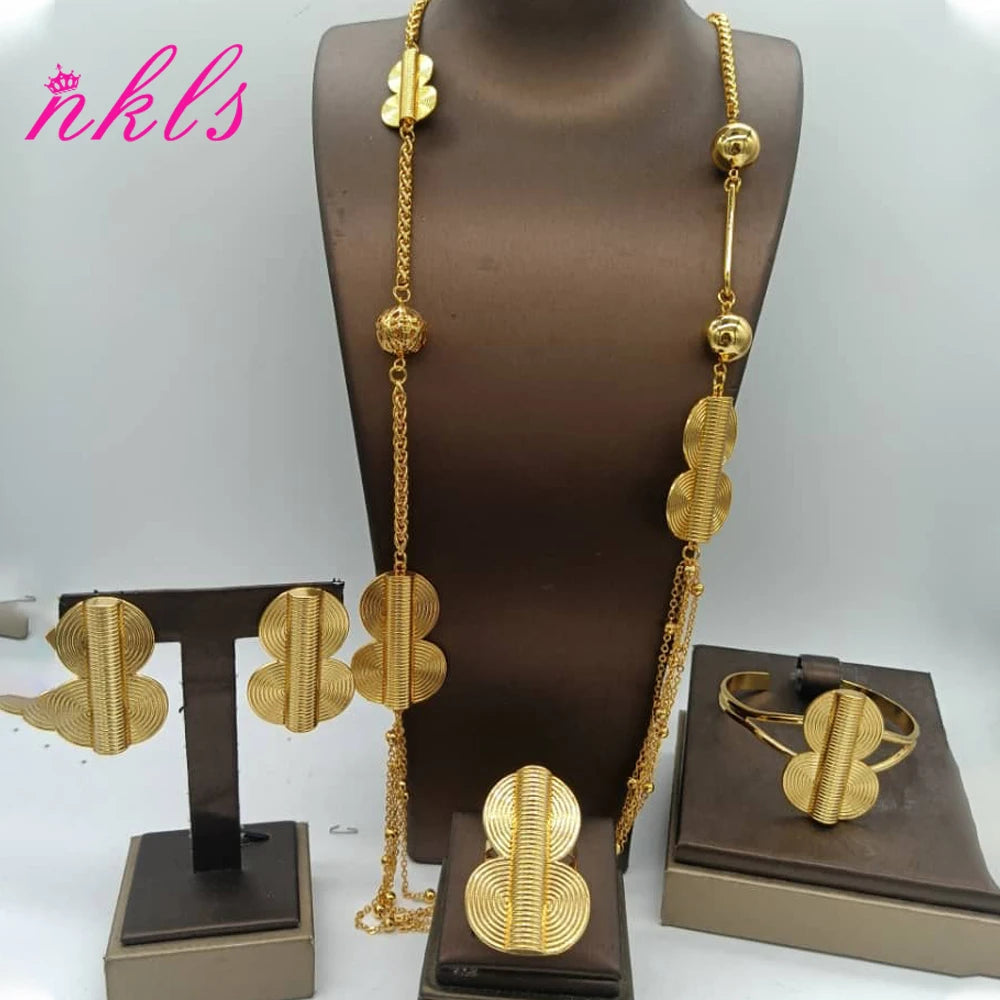 Long Chain Earrings Fashion Dubai Color Jewelry