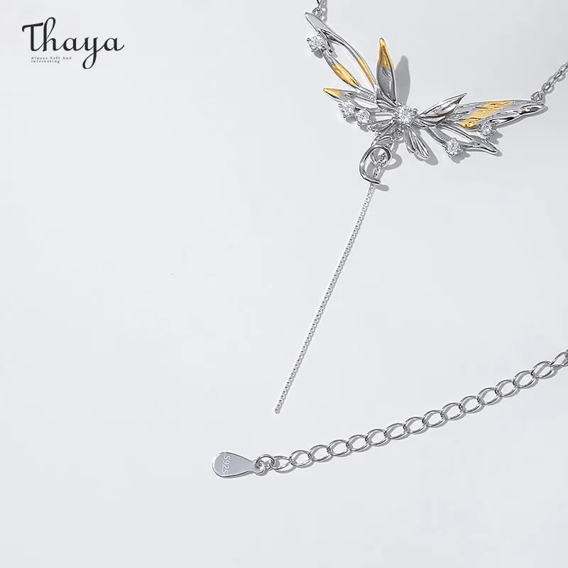 Thaya Unique Butterfly Design Pendant Women