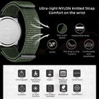 NORTH EDGE ALPS Men's Digital Carbon fiber Watch Shock