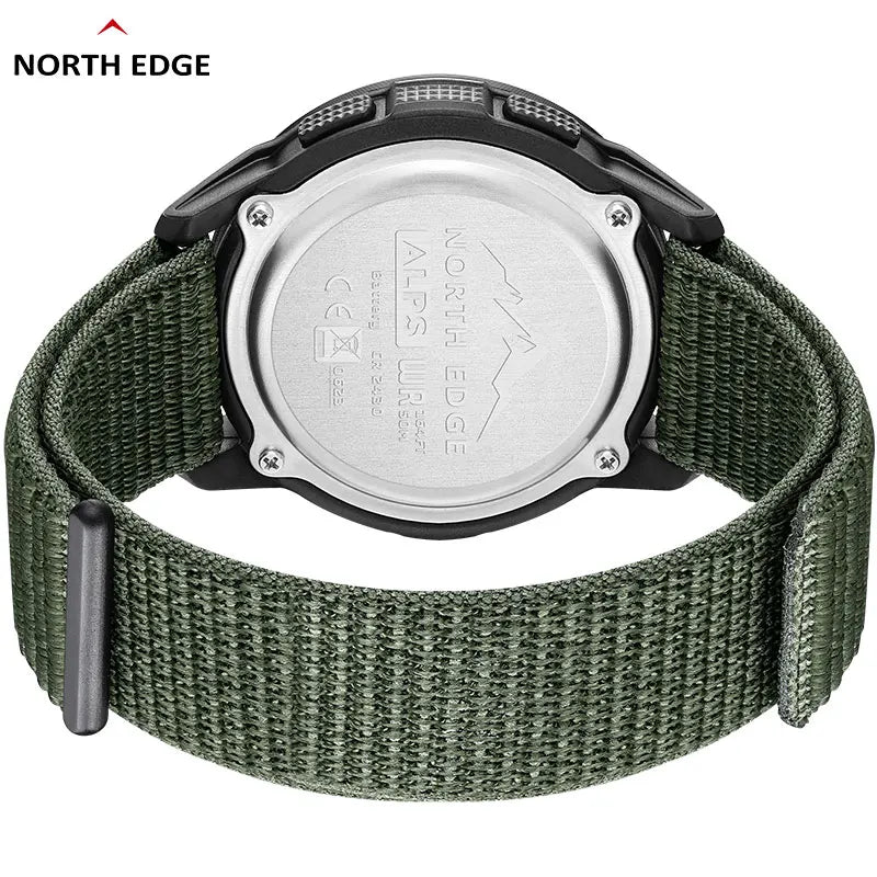 NORTH EDGE ALPS Men's Digital Carbon fiber Watch Shock