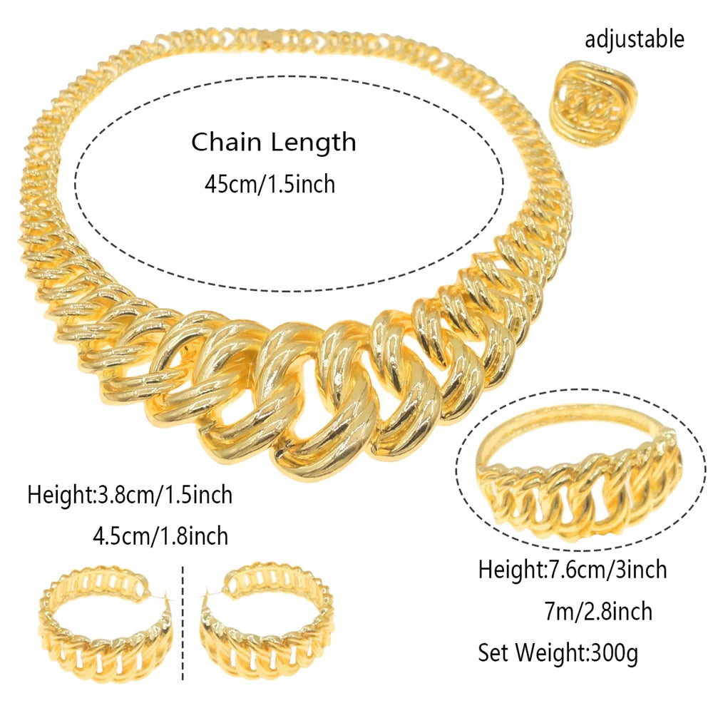 Fashion Woman Necklace Jewelry Set Electric Italy.