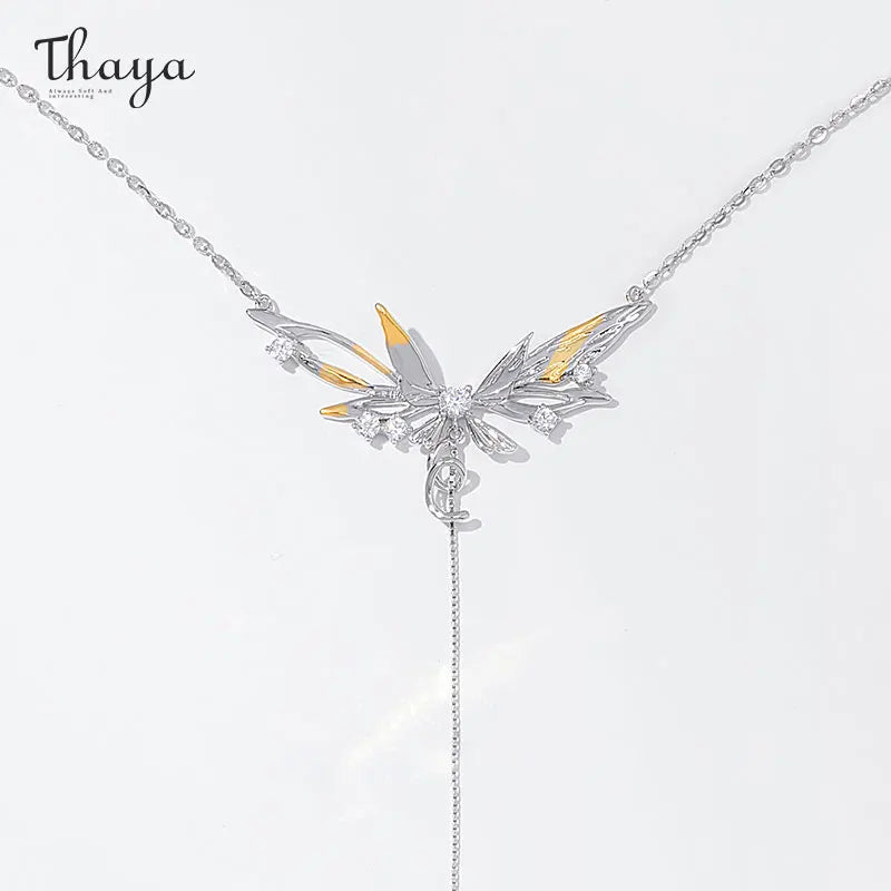 Thaya Unique Butterfly Design Pendant Women