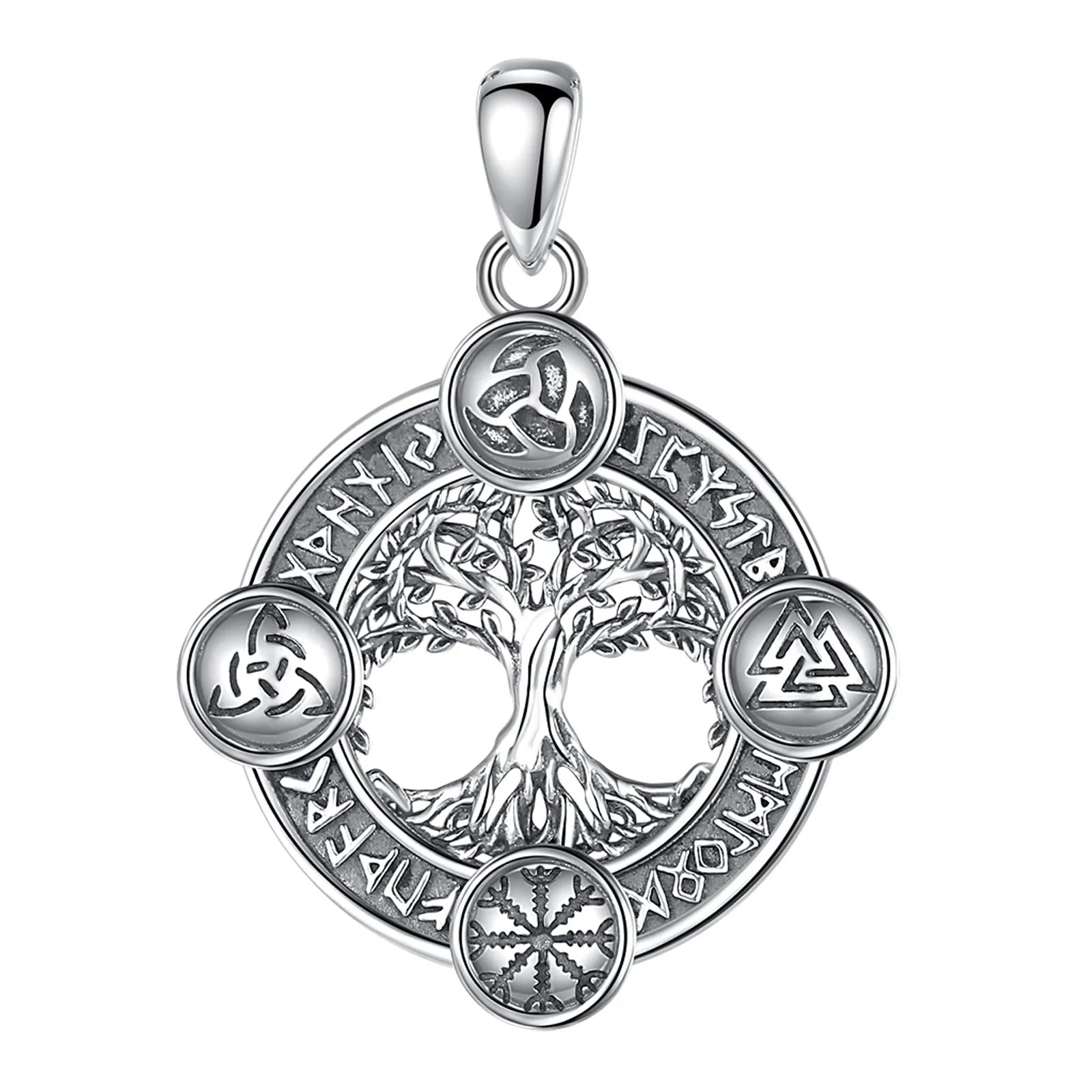 Eudora 925 Sterling Silver Tree of Life Necklace.