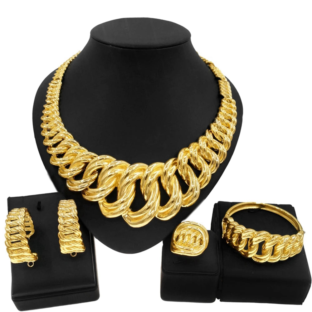 Fashion Woman Necklace Jewelry Set Electric Italy.