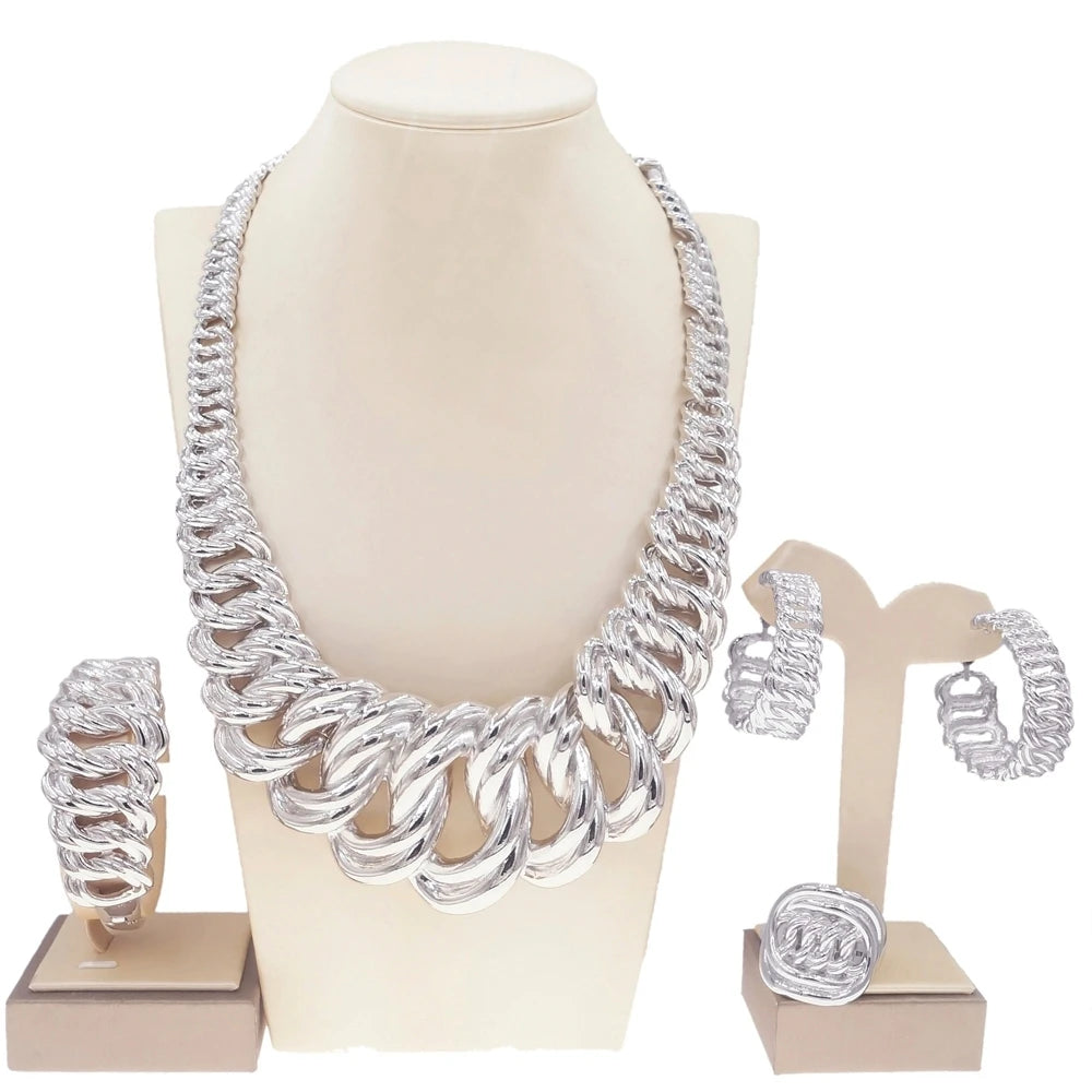 Fashion Woman Necklace Jewelry Set Electric Italy.