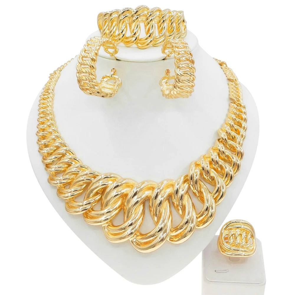 Fashion Woman Necklace Jewelry Set Electric Italy.