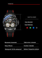 Ailang Herren Doppel-Tourbillon Skelett Automatik