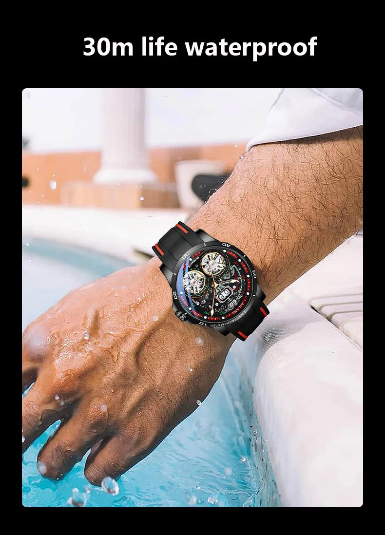 Ailang Men's Double Tourbillon Skeleton Automatic