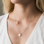 Halskette aus echten Barockperlen, handgefertigter Schmuck