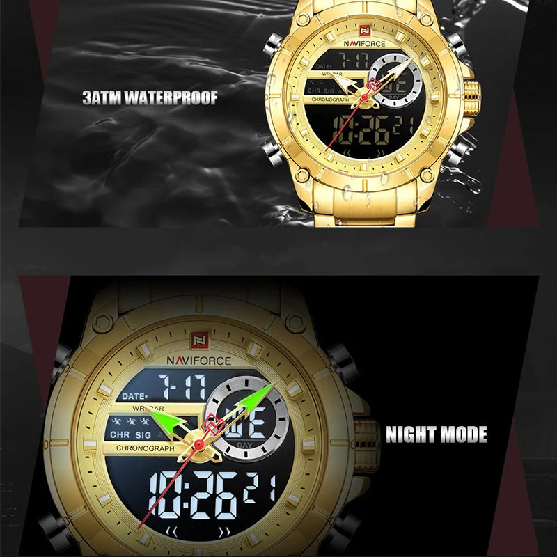 NAVIFORCE 9163 Luxury Original Sport Wrist Watch For