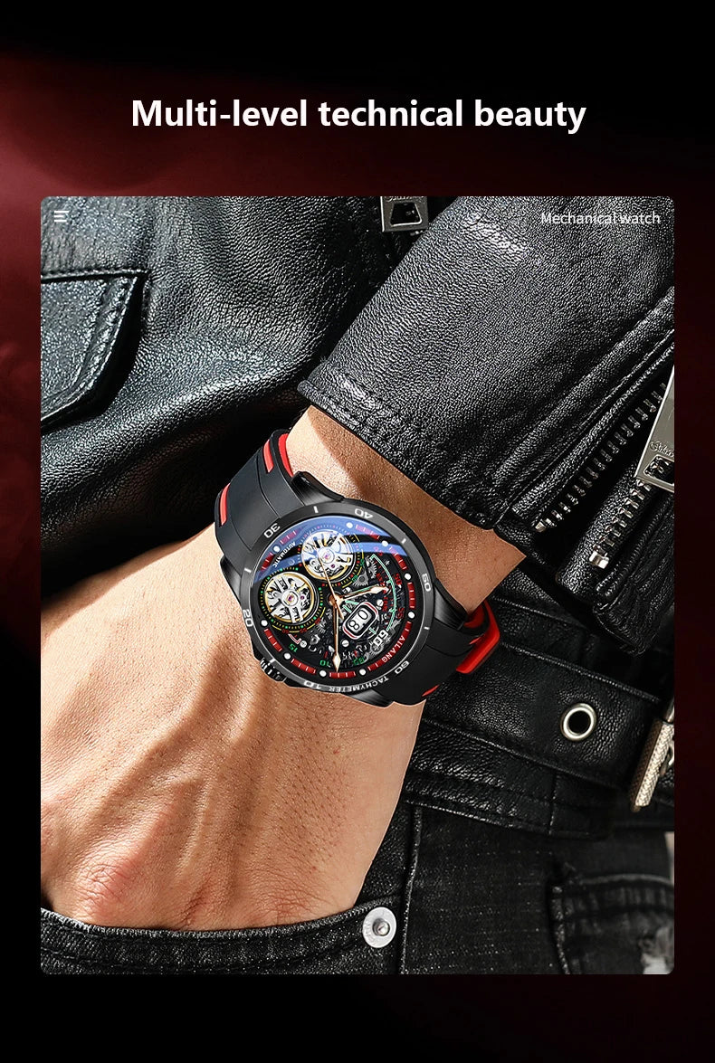 Ailang Men's Double Tourbillon Skeleton Automatic