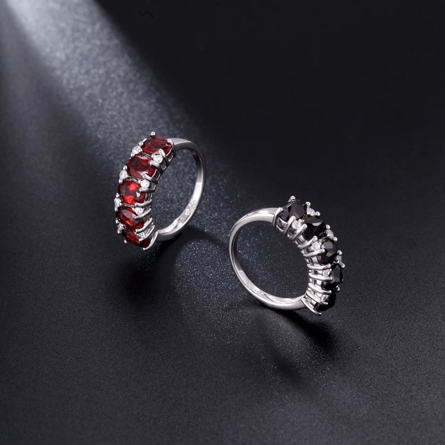 GEM'S Ballet 925 Sterling Silver Wedding Bands