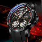 Ailang Herren Doppel-Tourbillon Skelett Automatik