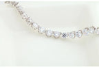 Luoteemi Silver Color 3 Prong Round Cubic Zirconia
