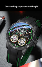 Ailang Herren Doppel-Tourbillon Skelett Automatik