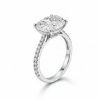 Solitaire Oval 4ct Lab Diamond cz Ring 100% Original