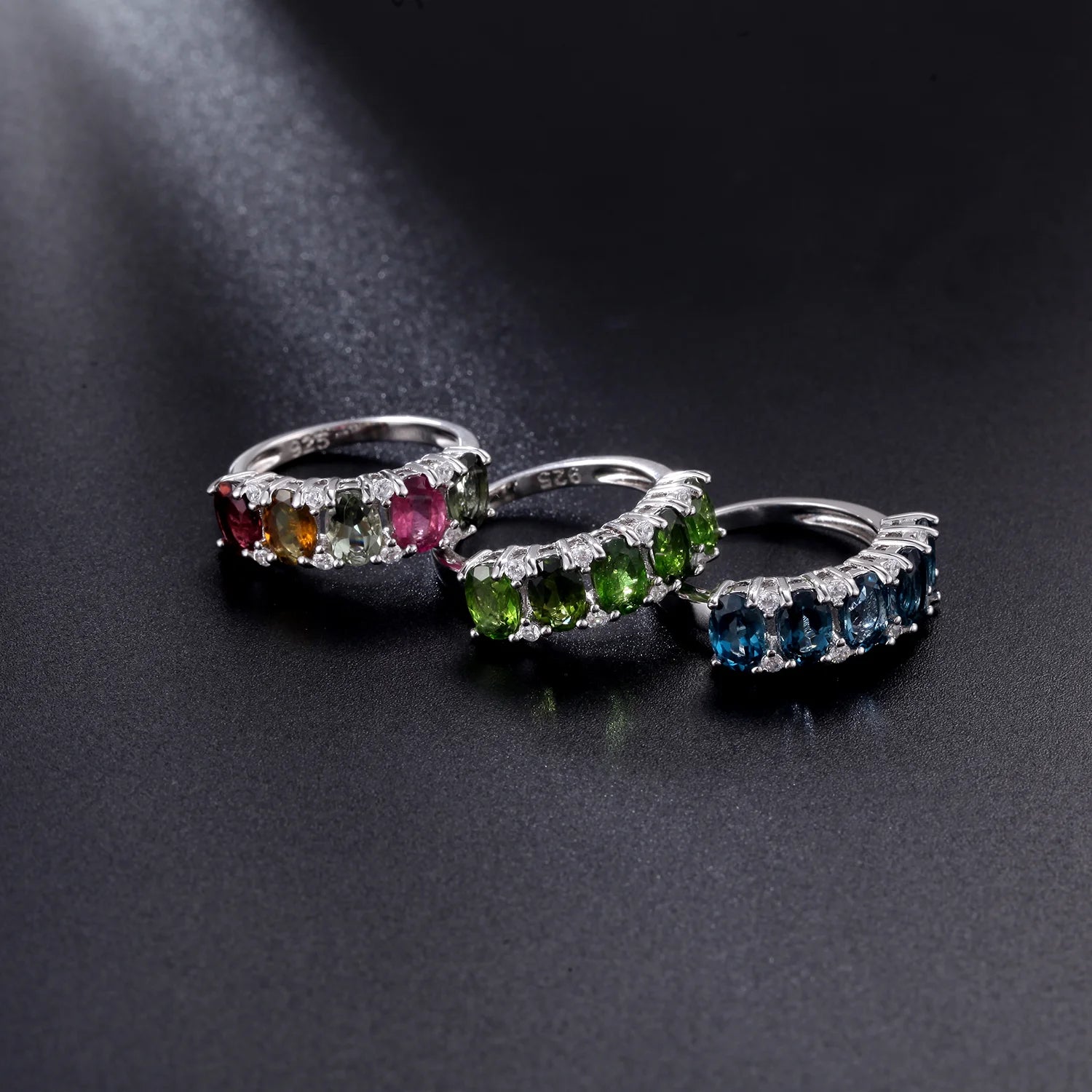 GEM'S Ballet 925 Sterling Silver Wedding Bands