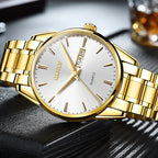 OLEVS Men Watches Waterproof Stainless Steel Quartz