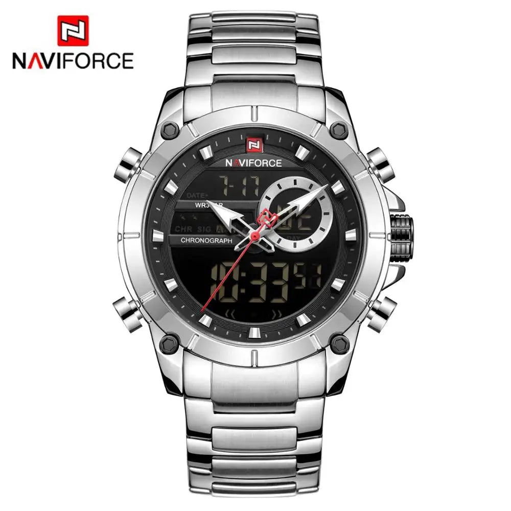 NAVIFORCE 9163 Luxury Original Sport Wrist Watch For - SB