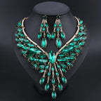 Crystal Bridal Jewelry Sets Wedding Party Costume.