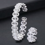 GODKI Luxury African Bangle Ring Sets Fashion