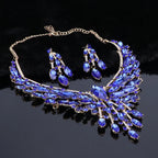 Crystal Bridal Jewelry Sets Wedding Party Costume.