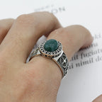 Echter 925er Sterlingsilber Herrenringfassung Oval
