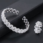GODKI Luxury African Bangle Ring Sets Fashion