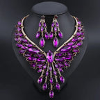 Crystal Bridal Jewelry Sets Wedding Party Costume.