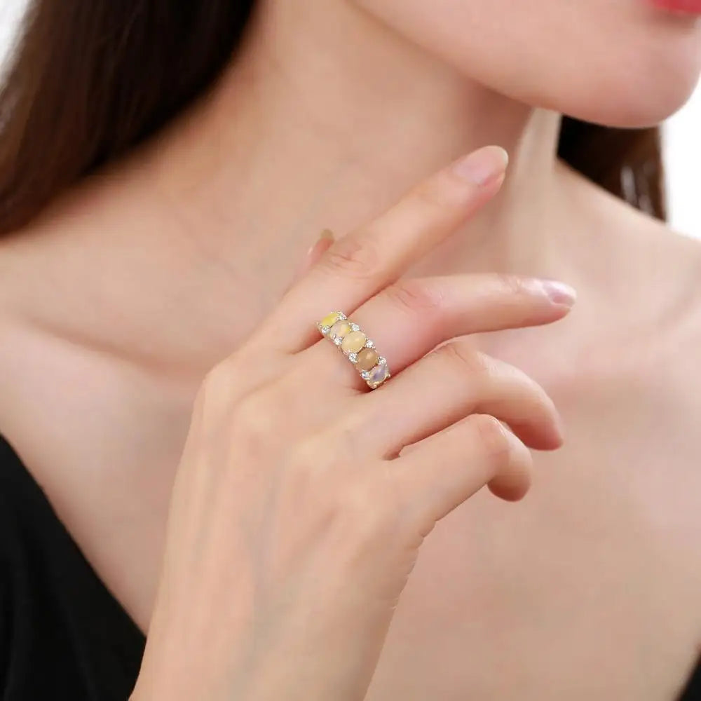 GEM'S Ballet 925 Sterling Silver Wedding Bands