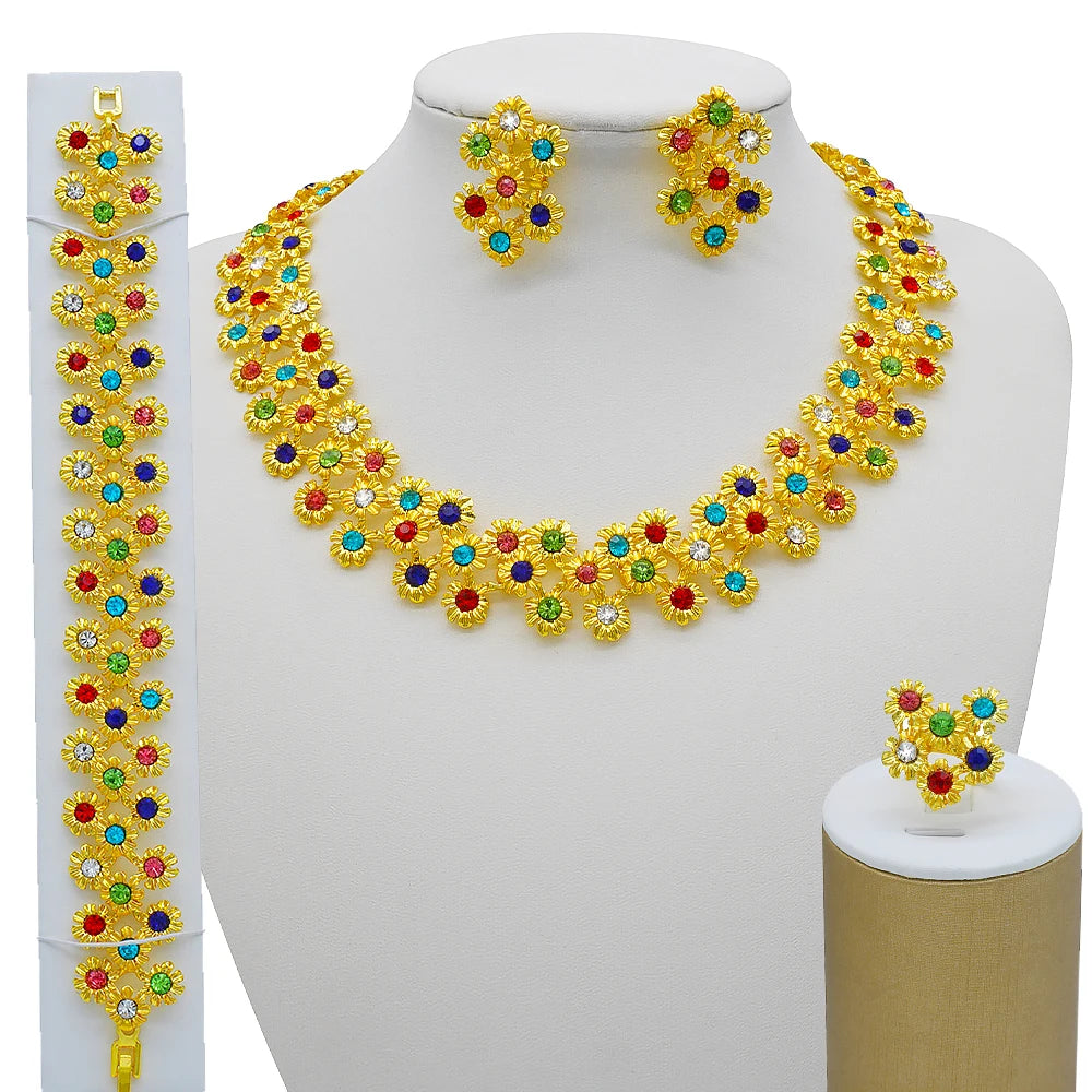 Dubai Women Gold Color Jewelry Sets African Wedding - BJ914-3 G2