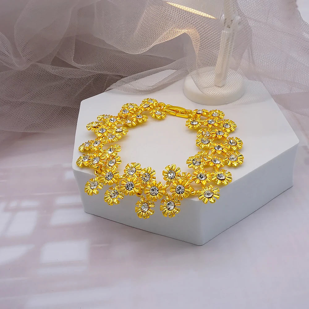 Dubai Women Gold Color Jewelry Sets African Wedding