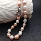 natural Freshwater Pearl Pink Purple White Rice.