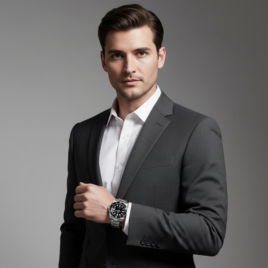 ADDIESDIVE Stainless Steel Watch Men's European and