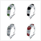 TY 3.6carat D Color Real Moissanite Ring For Women