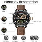 NAVIFORCE Digital Men Military Watch Waterproof