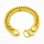 Natural 18 K Gold Color Twists Bracelet for Women