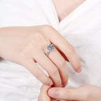 Bagues JoyceJelly de luxe en moissanite 3 carats couleur D