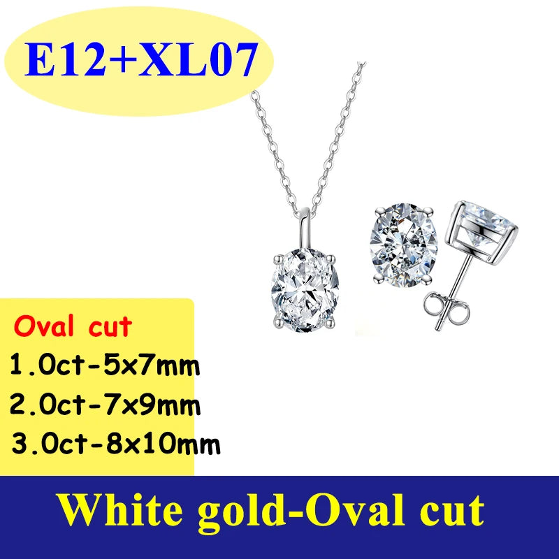 0.5-3CT D Color VVS1 Moissanite Diamond Women's