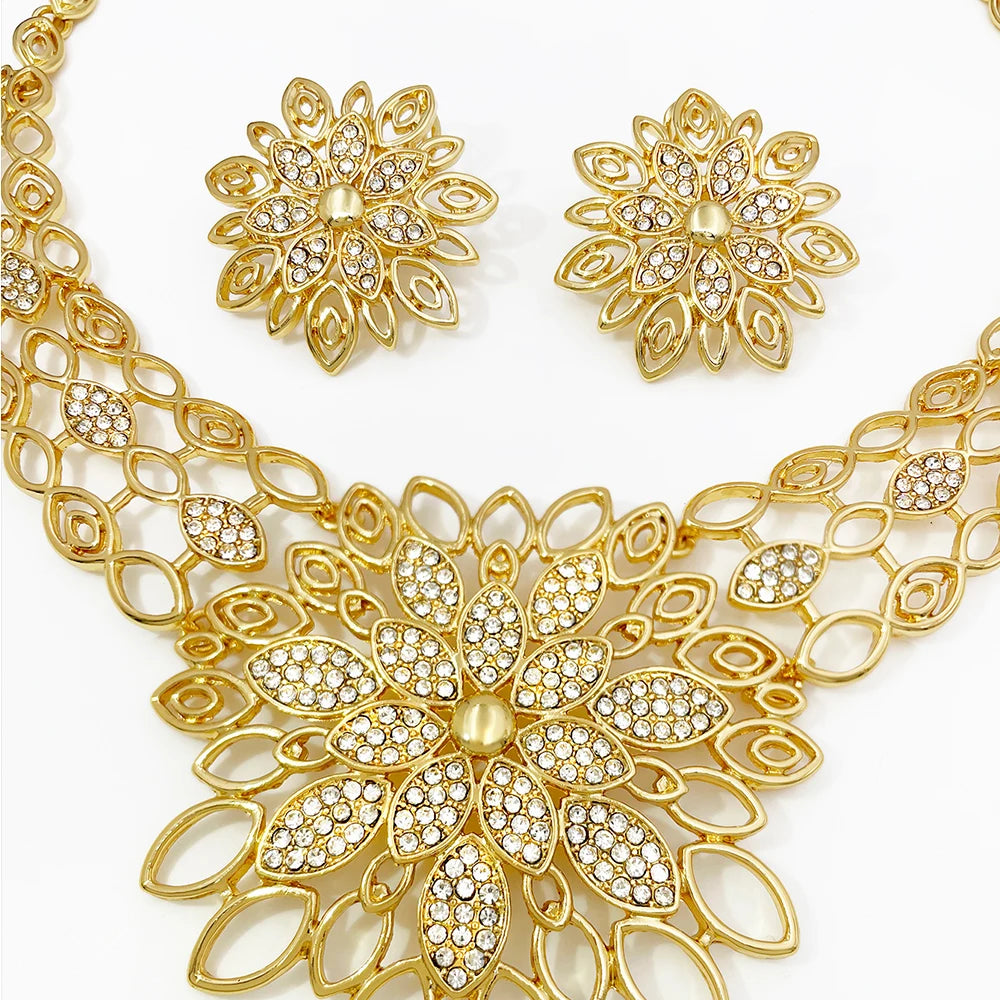 Luxury Jewelry Set For Women High Quality 18K Gold