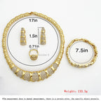 Dubai Jewelry Set For Women 18K Gold Plated Luxury.