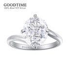 Luxury Ring Set Pure 100% 925 Sterling Silver 5ct