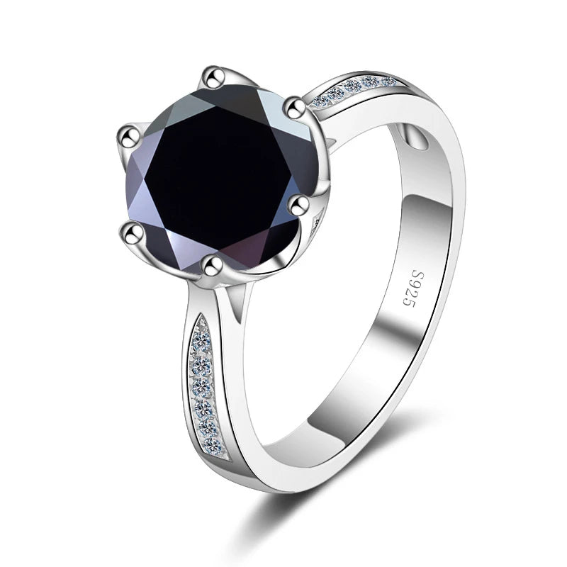 JoyceJelly Luxury 3ct D Color Moissanite Rings