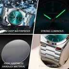 POEDAGAR Luxury Men's Watches Waterproof Luminous Date