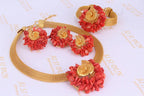 Traditional Orange / Red Coral Beads Africa Nigeri