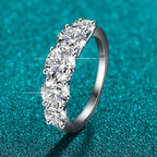 TY 3.6carat D Color Real Moissanite Ring For Women